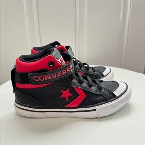 Converse Black and red high top size 13